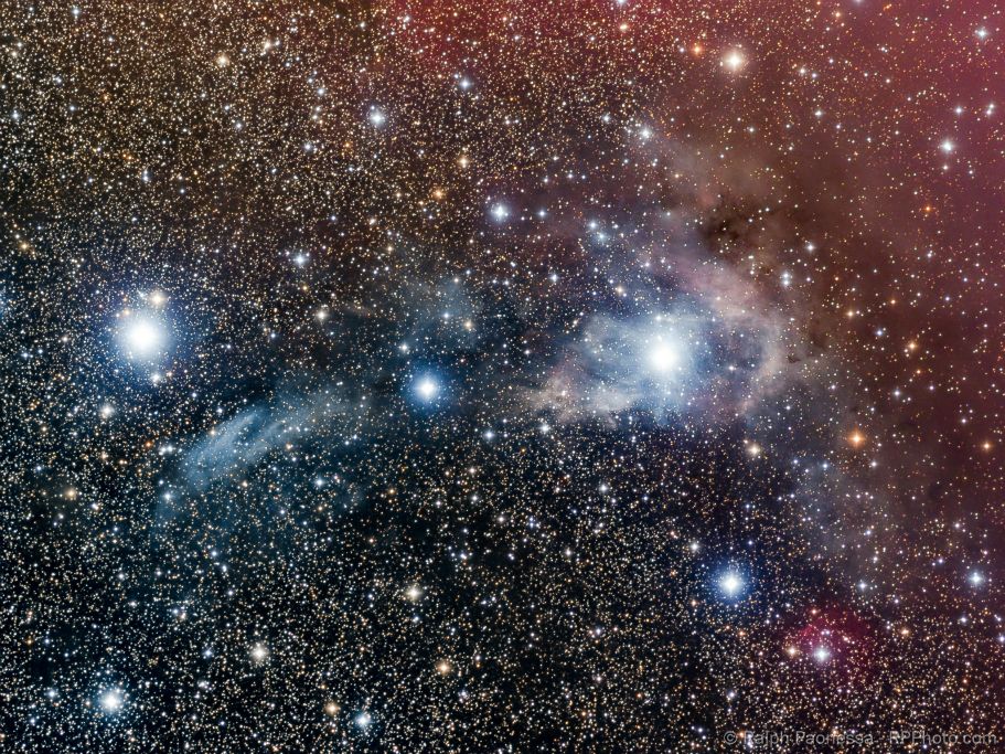 Blue Reflection Nebulas in Camelopardalis